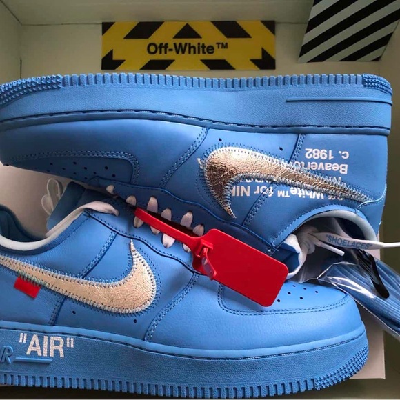 Off-White x Nike Air Force 1 Low “MCA University Blue” - Picture 1 of 4